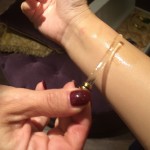 damarose oil on my wrist