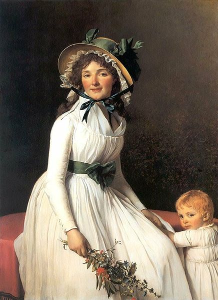 Madame Seriziat and her son by Jacques-Louis-David